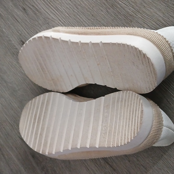 Verbenas Nuria White Leather Slip-On Espadrilles Casual Flats Loafer Sz 40 EUC - Picture 8 of 10